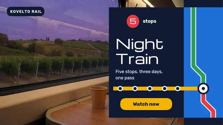 Night train five stops thumbnail, transit map template