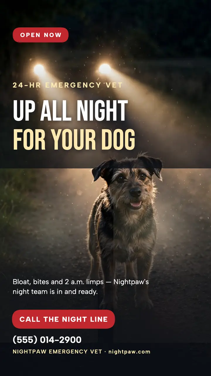 Nightpaw night emergency vet story template