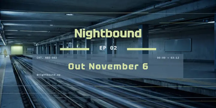 Nightbound EP release soft club post template