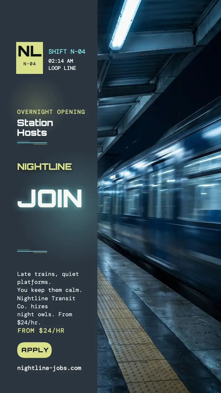 Nightline overnight Station Hosts hiring story template