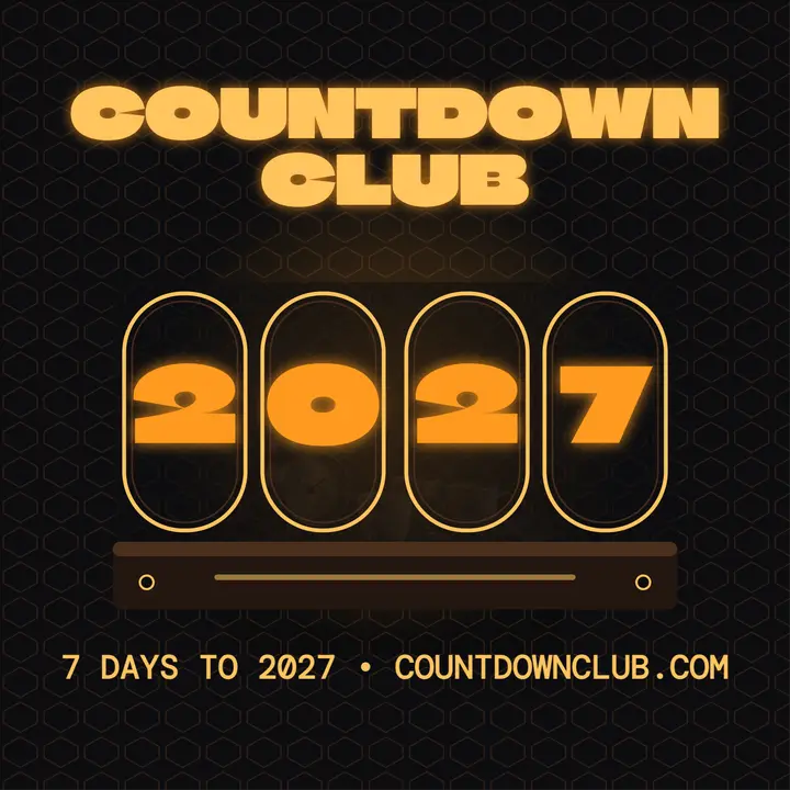 Countdown Club New Year cover template