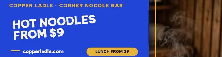 Copper Ladle noodle bar billboard template