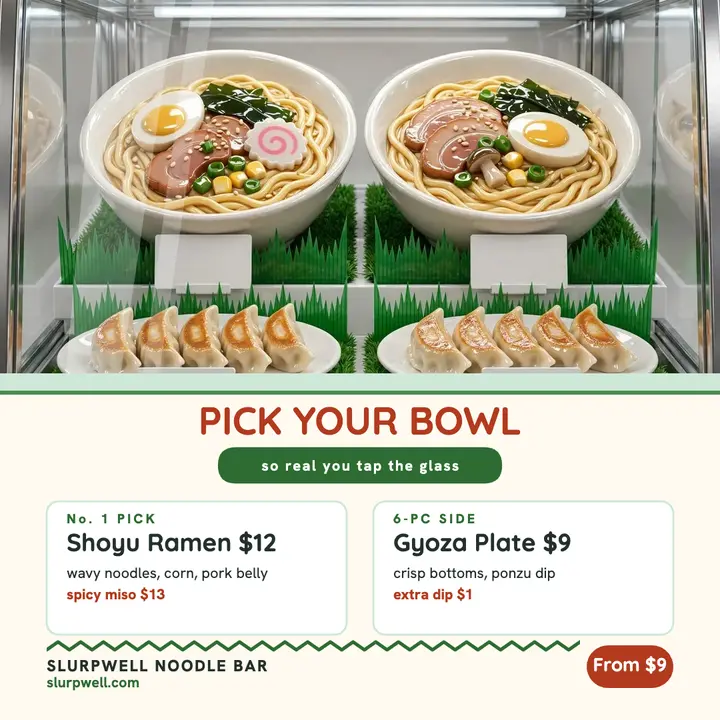 Slurpwell noodle case menu post template
