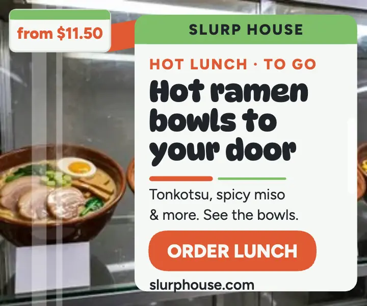 Slurp House noodle delivery display ad template