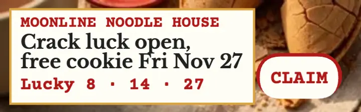 Moonline Noodle House fortune cookie banner template