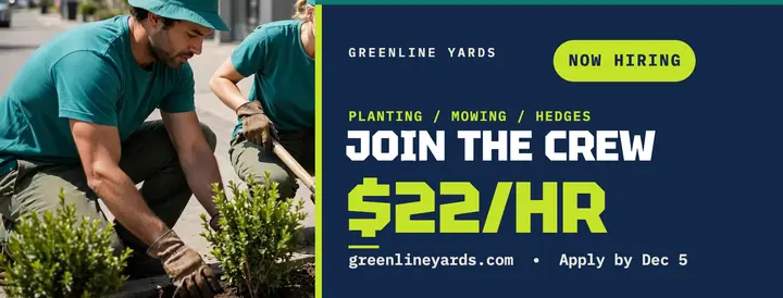 Greenline Yards crew hiring cover template
