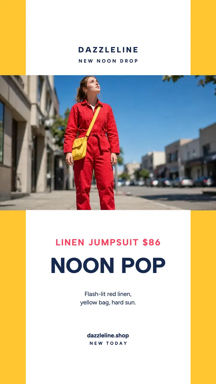 Dazzleline noon pop fashion story template