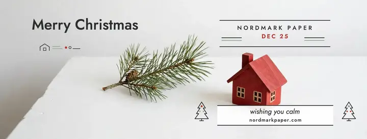 Nordmark calm Christmas cover: christmas facebook cover template