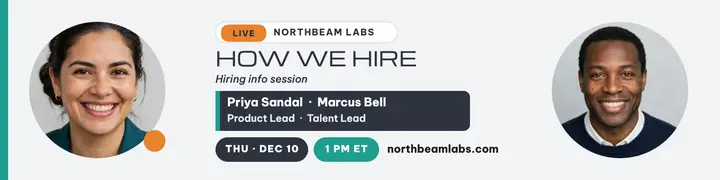 Northbeam Labs How We Hire webinar banner template