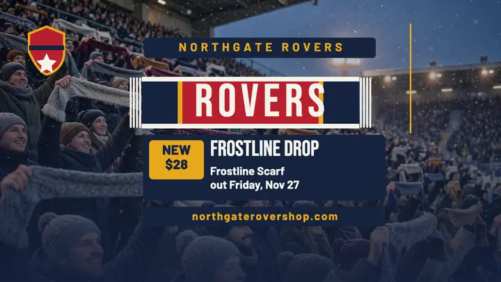 Northgate Rovers Frostline scarf drop thumbnail template