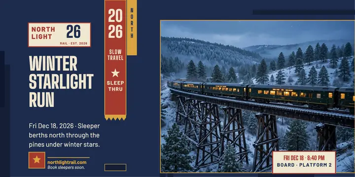 Northlight Rail winter run rafter post template