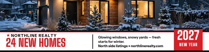 Northline Realty New Year listings banner: realty new year banner template