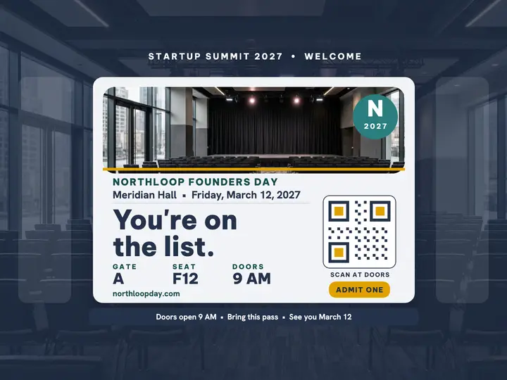 Northloop Founders Day summit pass slide template