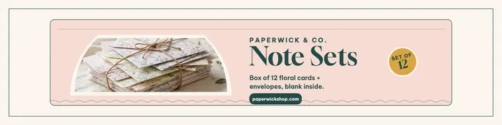 Paperwick boxed note sets etsy banner template