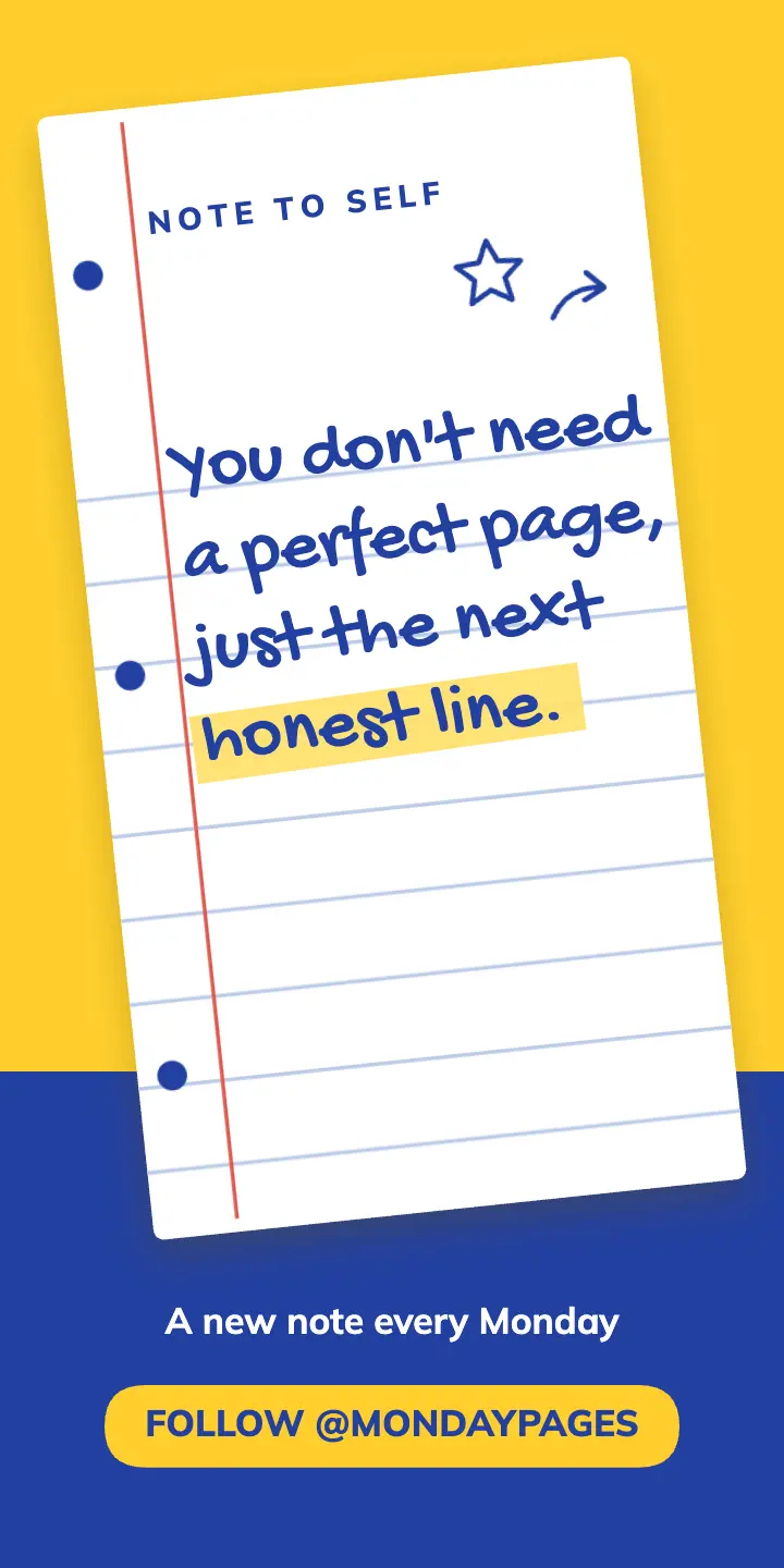 Notebook doodle quote ad template