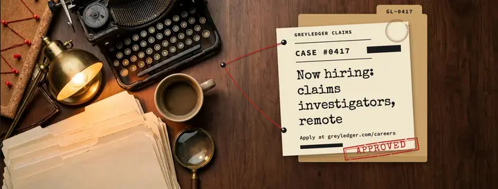 Greyledger Claims now hiring case file cover template