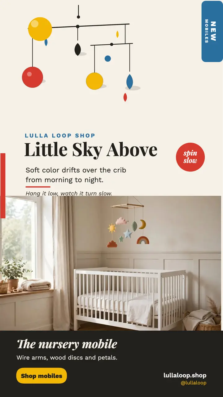 Lulla Loop nursery mobile story template