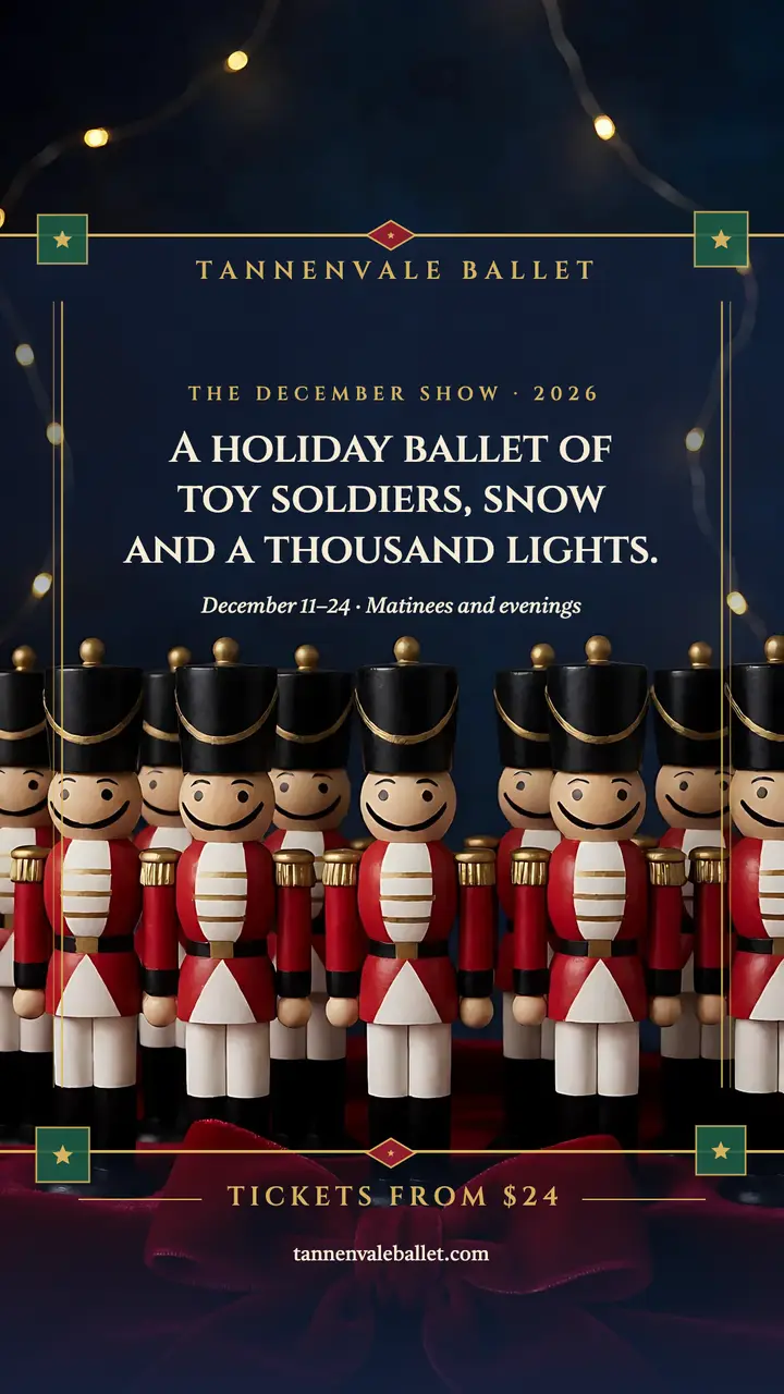 Tannenvale holiday ballet tickets story template