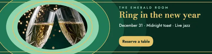 Emerald Room NYE billboard template