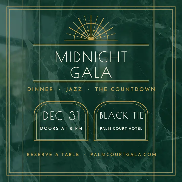 Midnight Gala at the Palm Court template