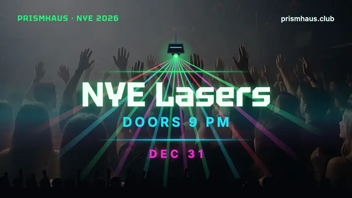 NYE laser party thumbnail, laser show template