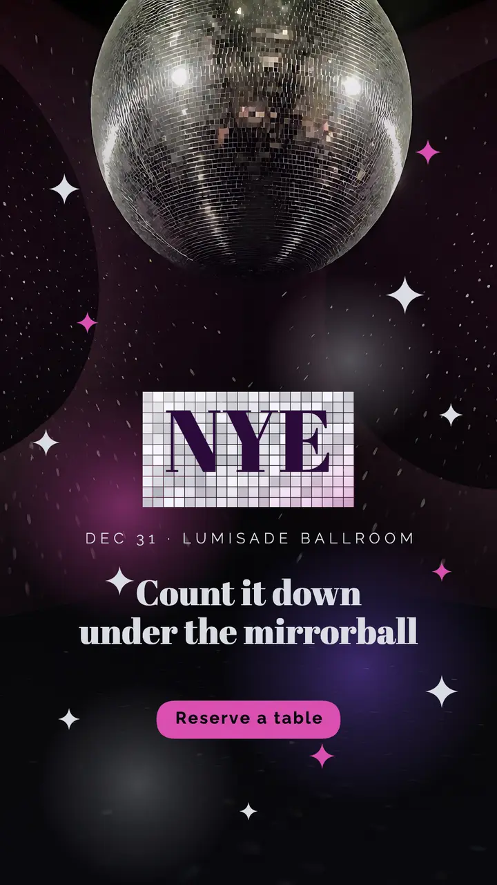 Lumisade Ballroom NYE story template
