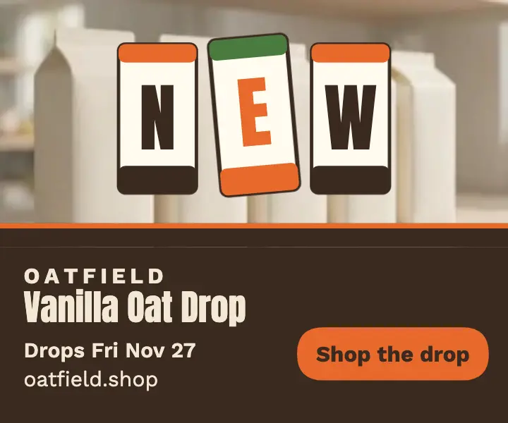 Oatfield Vanilla Oat Drop shelf ad template