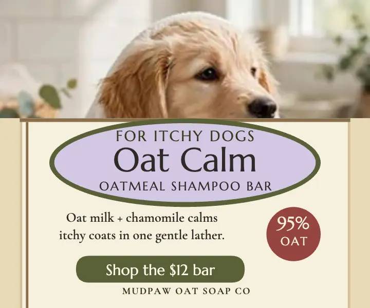 Mudpaw oatmeal calm bar rectangle ad template