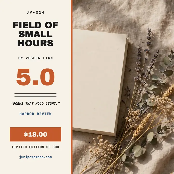 Field of Small Hours poetry review, obi strip template