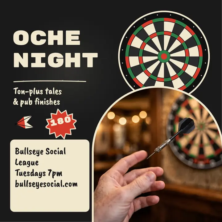Oche Night darts league podcast cover template