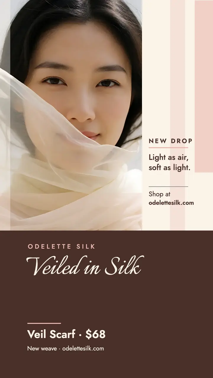 Odelette Silk veil scarf story template