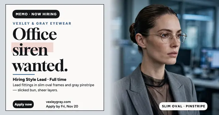 Vexley and Gray eyewear stylist hiring post: hiring post template