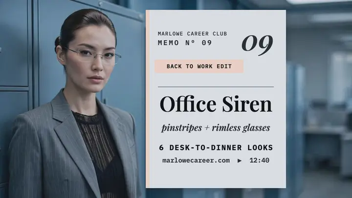 Marlowe back to work office siren thumbnail template