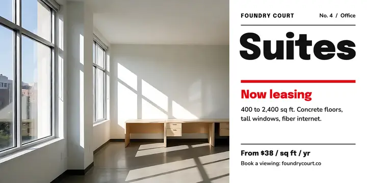 Foundry Court office suites lease post template