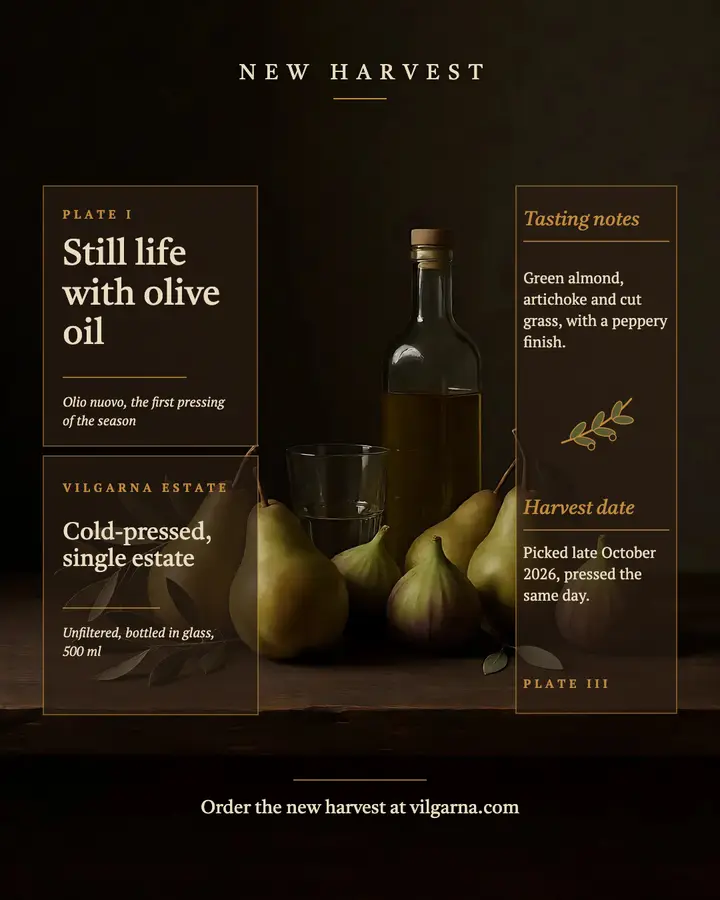 Vilgarna olive oil new harvest, old masters post: olive oil harvest post template