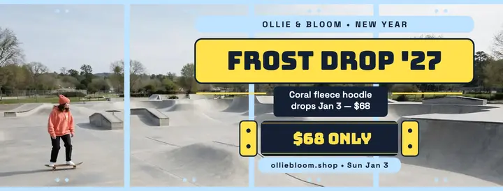 Ollie and Bloom frost hoodie drop cover template