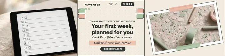 Onboardly welcome aboard planner banner template