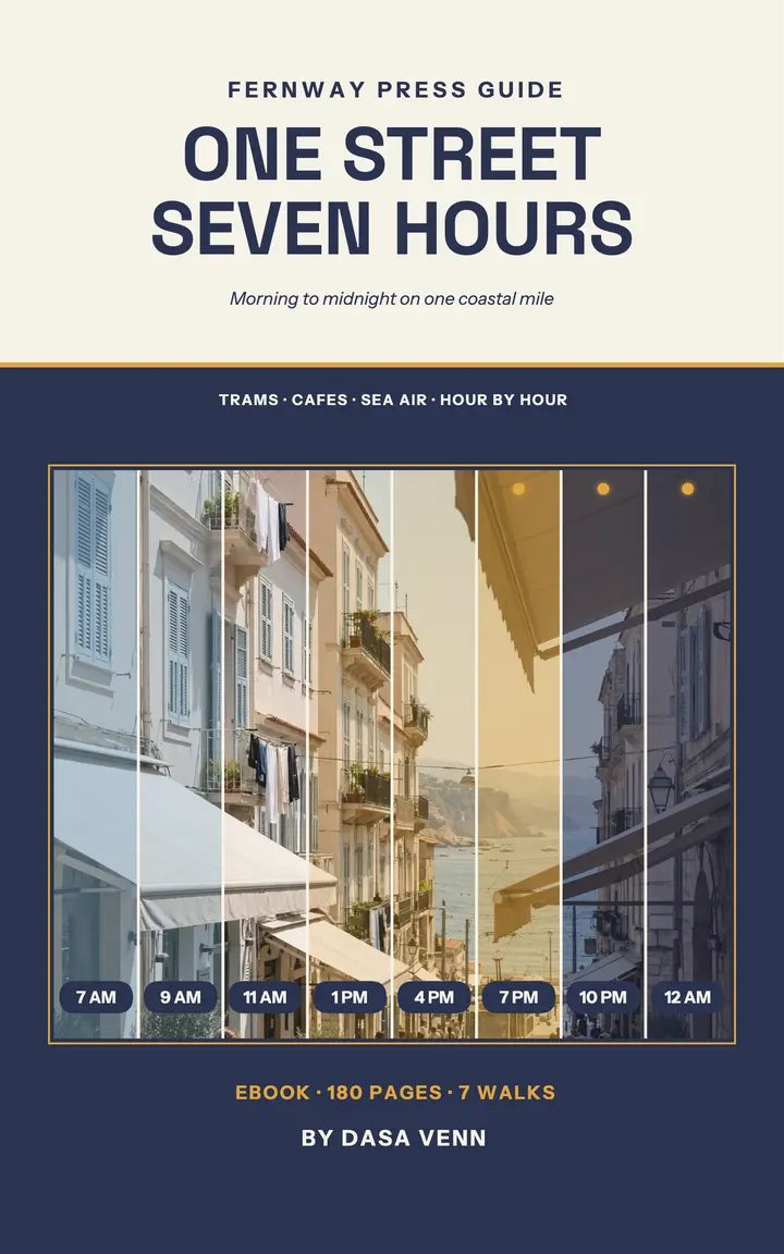 One Street Seven Hours coastal guide ebook template