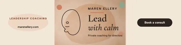 Maren Ellery leadership coach banner template