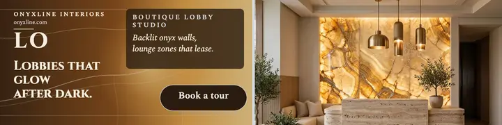 Onyxline lobby designer banner: lobby designer linkedin banner template
