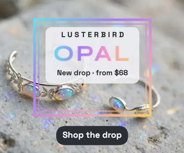Opal ear cuffs, holographic template