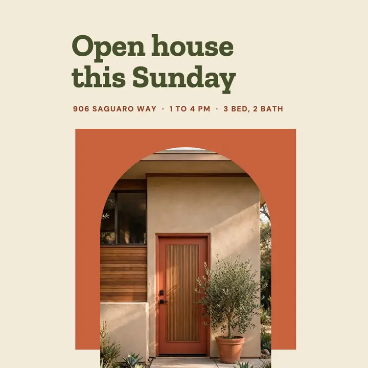 Open house post template