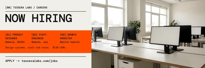 Tessera Labs open roles header template