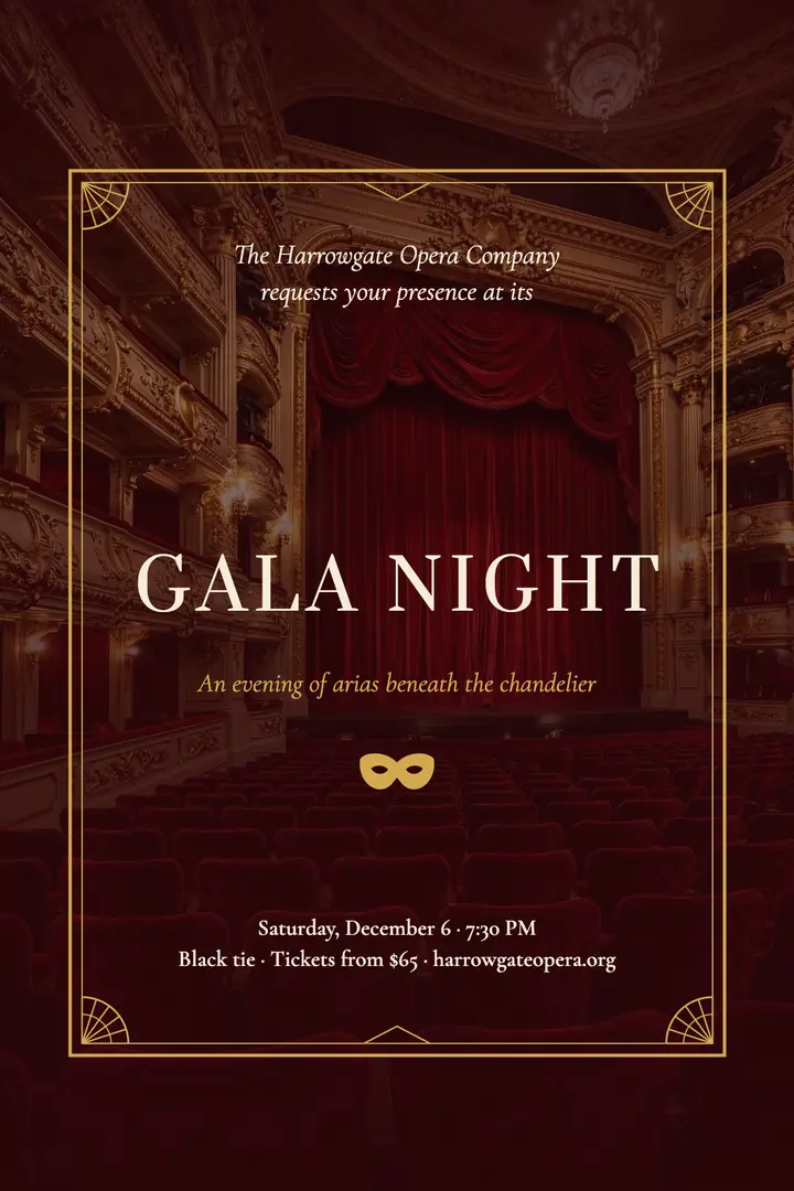 Opera gala night template