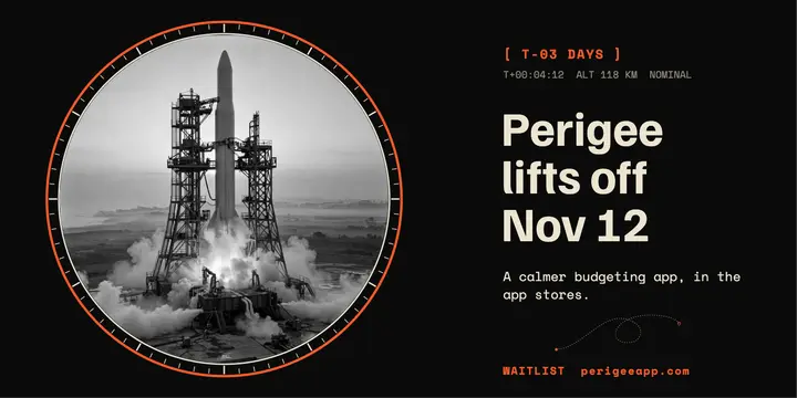 Perigee budgeting app launch post template