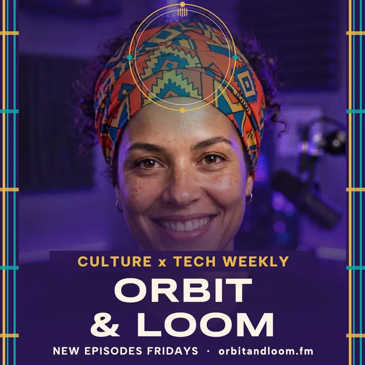 Orbit and Loom culture tech podcast cover template