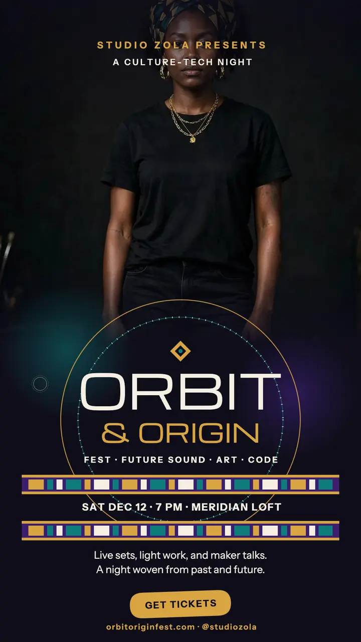Orbit and Origin Fest story promo template