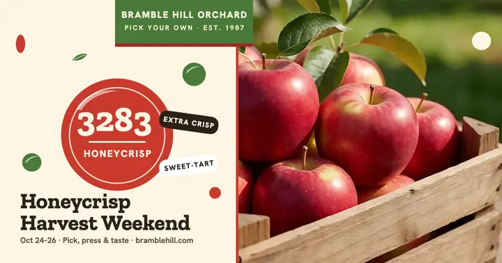 Bramble Hill apple harvest weekend post template