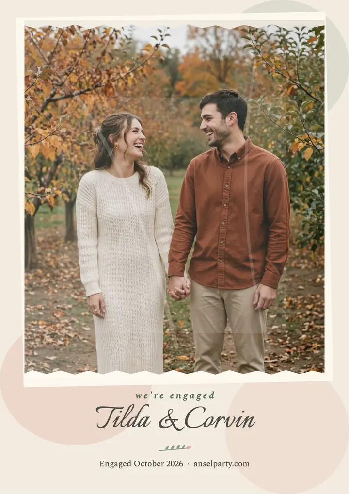 Orchard emulsion lift engagement flyer template