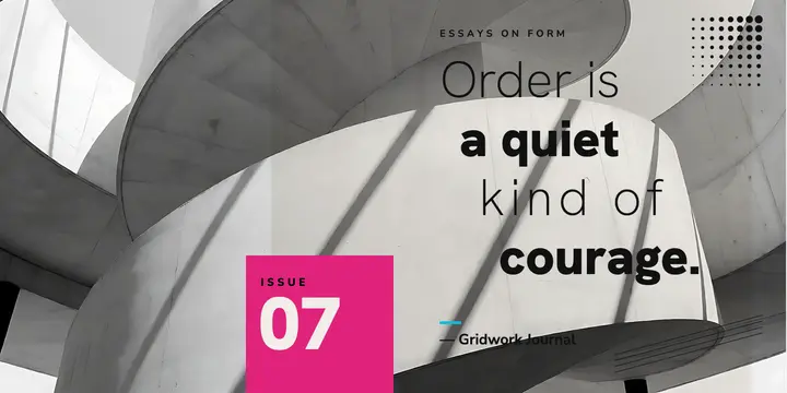 Order is a quiet kind of courage quote post template